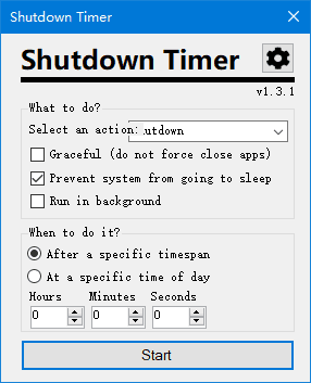 Shutdown Timer Classic(关机计时器经典版) v1.3.1 绿色版-私藏阁