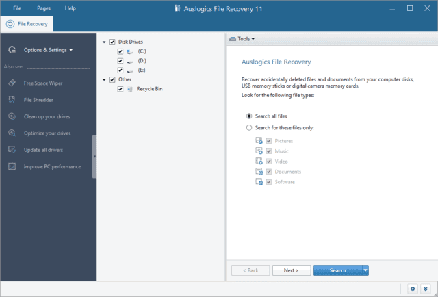 Auslogics File Recovery(恢复丢失文件) v12.0.0.0 便携版-私藏阁