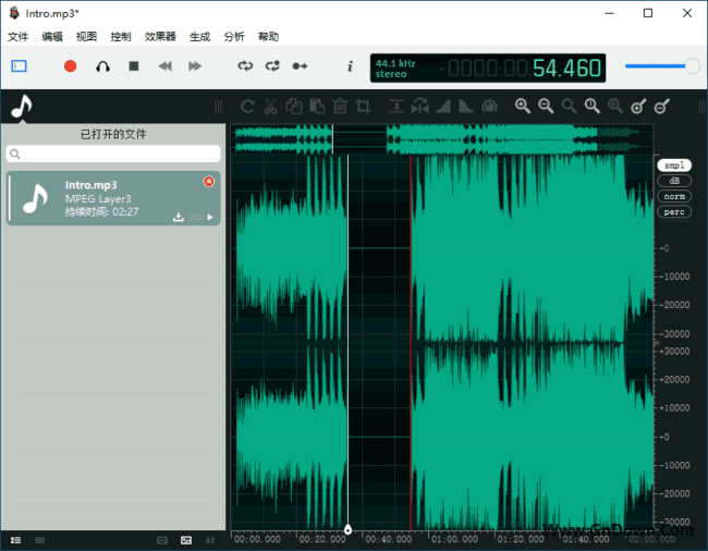 ocenaudio(录音和音频编辑软件) v3.14.10 多语便携版-私藏阁