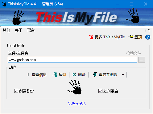 ThisIsMyFile(文件解锁工具) v4.41 中文绿色版-私藏阁