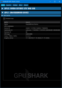 GPU Shark(显卡GPU监视工具) v2.7.0.0 绿色版-私藏阁