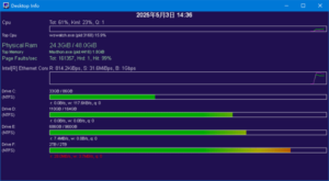 Desktop Info(桌面上显示实时系统信息) v3.20.4 绿色版-私藏阁