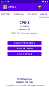CPU-Z安卓版(手机硬件检测工具) v1.52 修改版-私藏阁