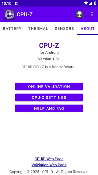 CPU-Z安卓版(手机硬件检测工具) v1.52 修改版-私藏阁